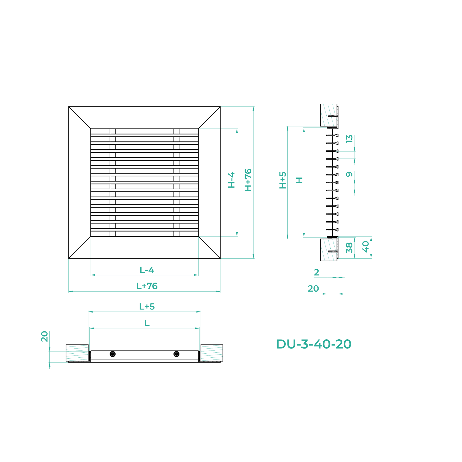 Решітка димовидалення DU-3-40-20 №2